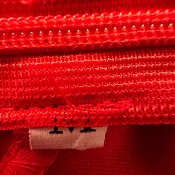 Soho Chic Open Back Deep V-neck Halter One Piece Jumpsuit Red Medium - Picture 5 of 5